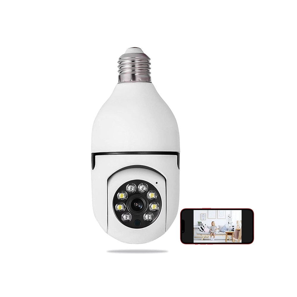 Zinziba™slimme beveiligingslamp met 360° camera met night vision veiligheid