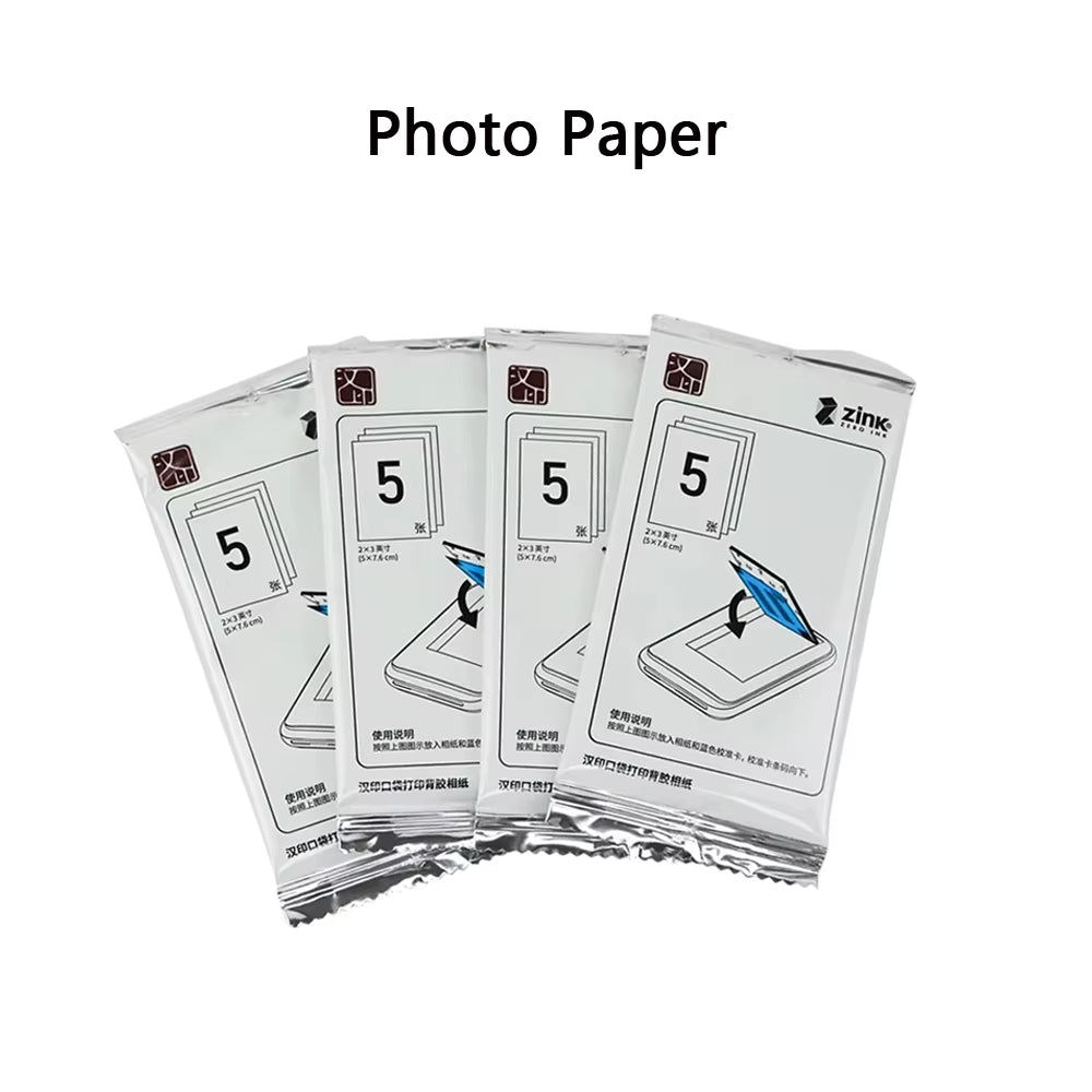 Zinziba™foto papier voor de Zinziba™ mini kleuren printer
