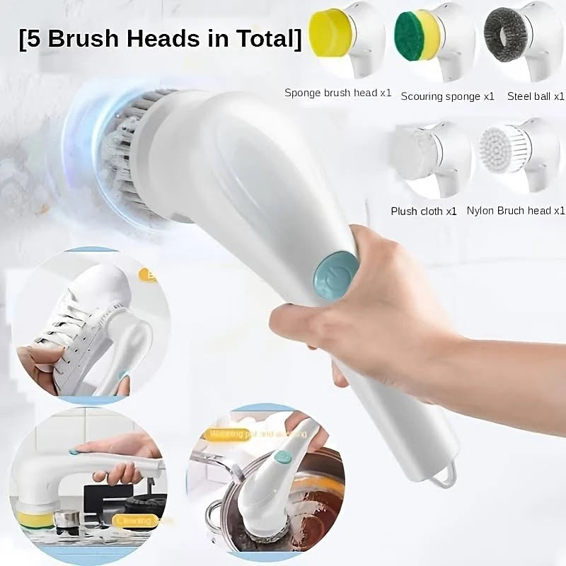 Zinziba 5 in 1 Multifunctionele Electrische Schoonmaakborstel™